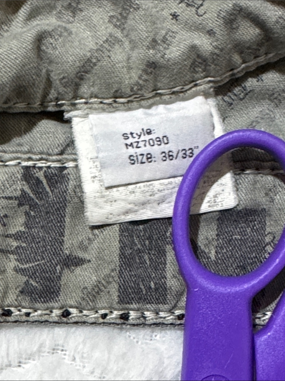 Do Denim Gray Y2K Skater Rocker Jeans Size 36/33 - Picture 2 of 14